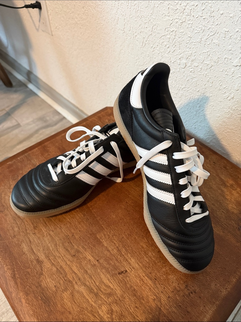 Adidas Samba JP Men's Black and White Classic Soccer-Inspired Sneakers